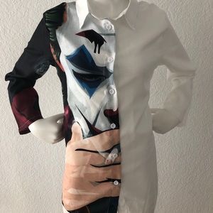 Women’s white button down blouse